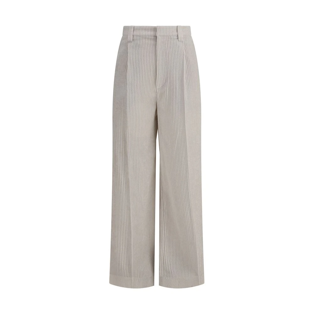 Trousers > Wide Trousers - - Brunello Cucinelli - Modalova