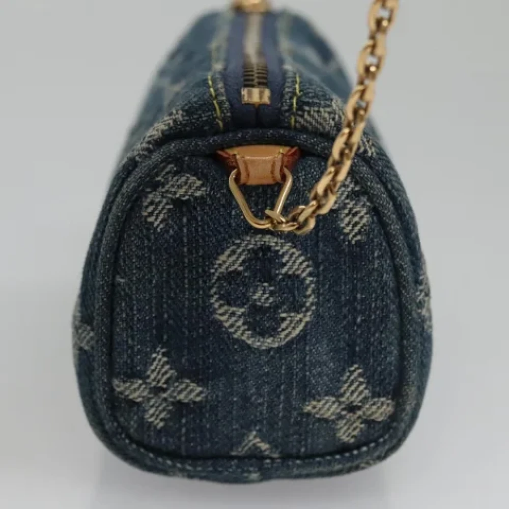 Louis Vuitton Vintage Pre-owned Denim louis-vuitton-bags Blue Dames