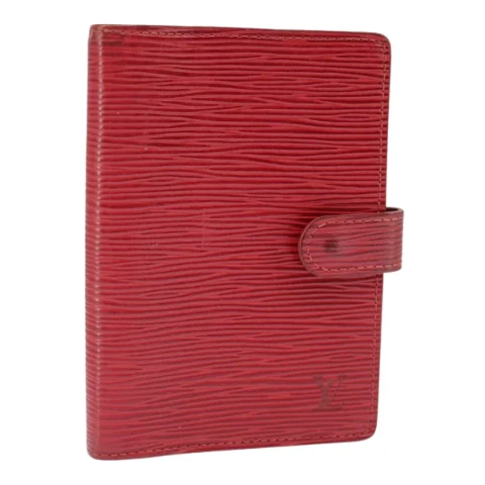 Louis Vuitton Vintage Pre-owned Leather home-office Red Dames