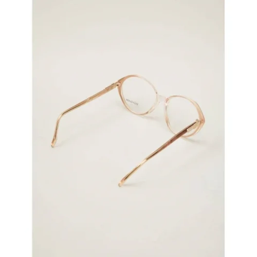 Yves Saint Laurent Vintage Pre-owned Acetate sunglasses Brown Dames