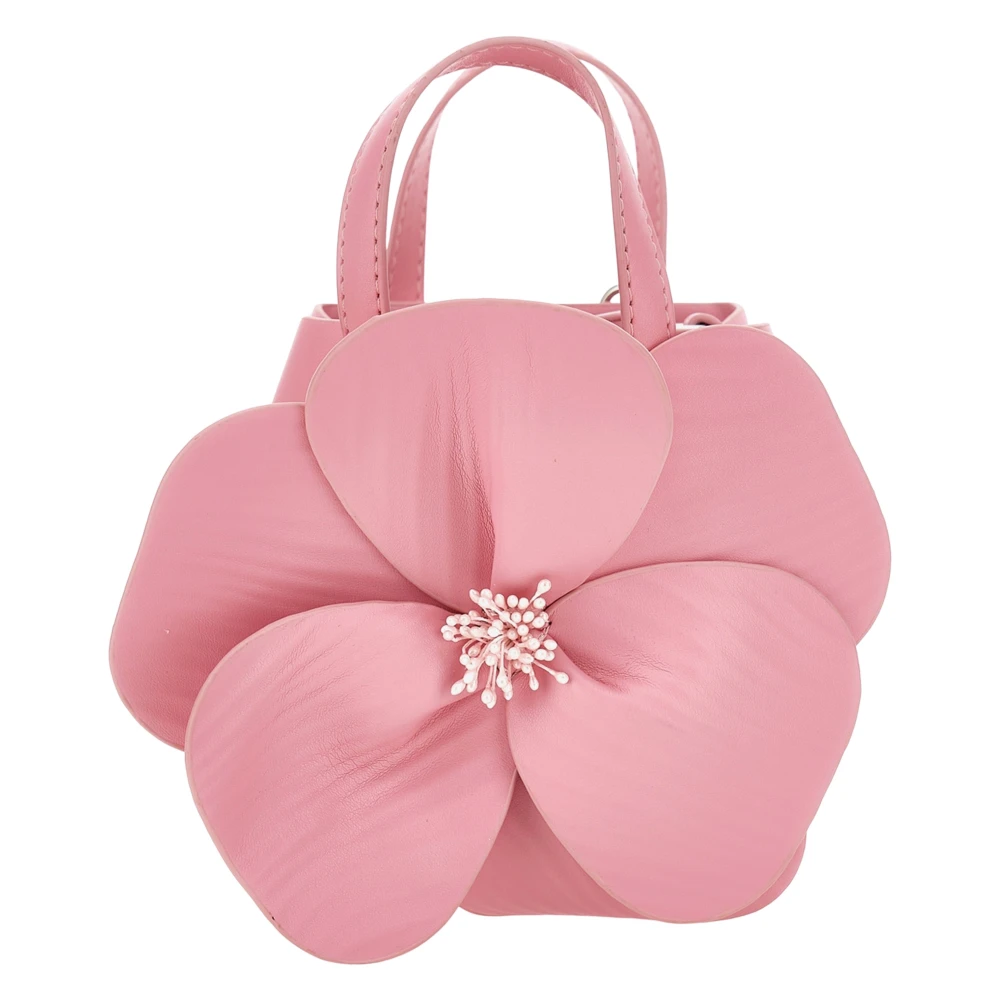 Monnalisa Girls Pink Geranium Handbag, Bags, One Size, Kids