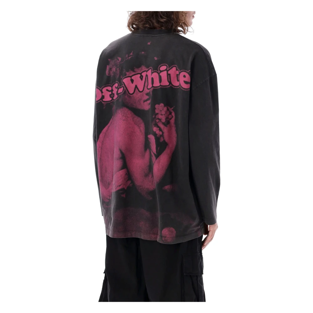 Off White Zwart Fuchs T-shirt Pink Bacchus Black Heren
