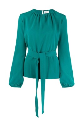 petroleum-blusa-manica-lunga-con-cintura