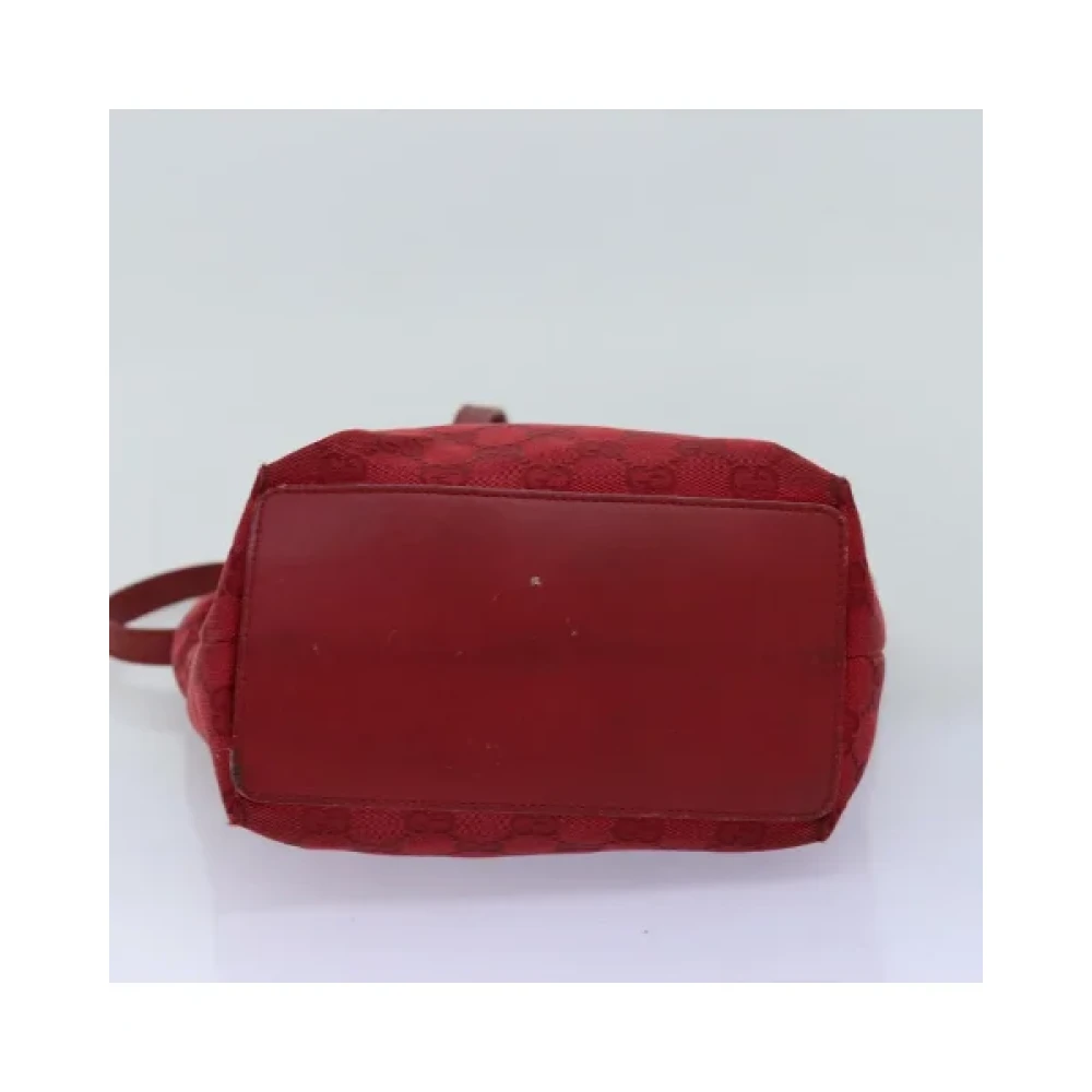 Gucci Vintage Pre-owned Canvas gucci-bags Red Dames