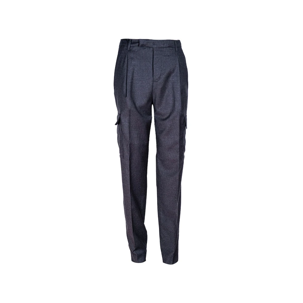 Briglia Hoge taille wollen broek Marlene stijl Gray Dames