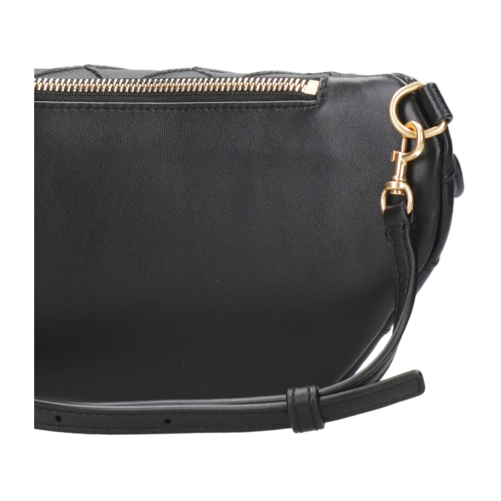 TORY BURCH Zwarte Nappa Gewatteerde Crossbody Tas Black Dames