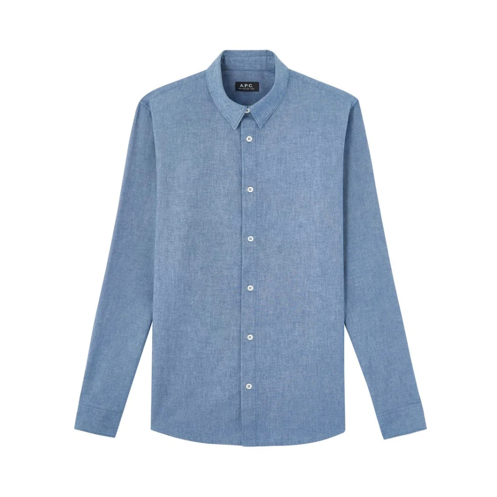 A.p.c. Hector Chambray Overhemd Blue Heren