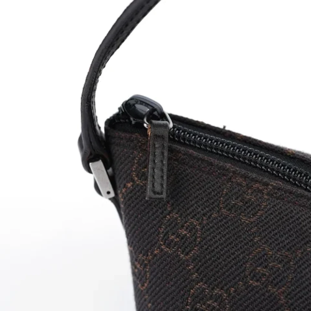 Gucci Vintage Pre-owned Leather handbags Brown Dames