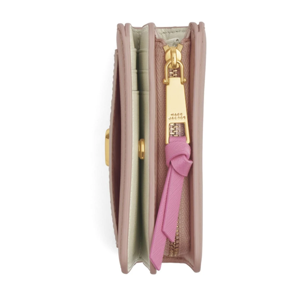 Marc Jacobs Roze Leren Logo Plaque Tas Pink Dames
