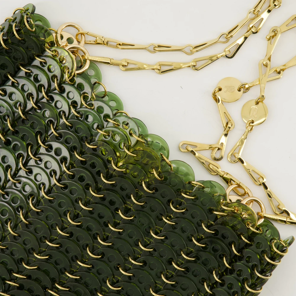 Paco Rabanne 1969 Groen & Goud Acryl Staal Tas Green Dames