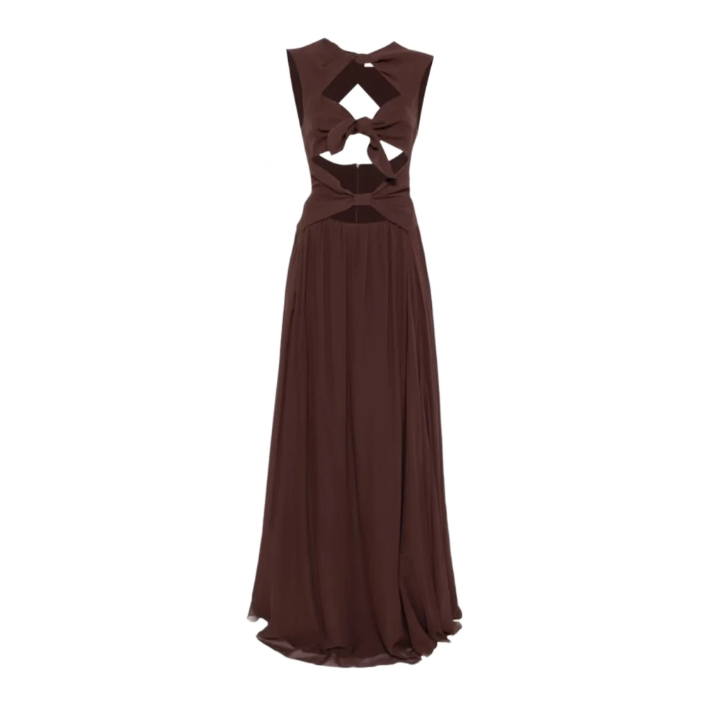 Raquel Diniz Women's Brown Gowns, M, Olivia Dress