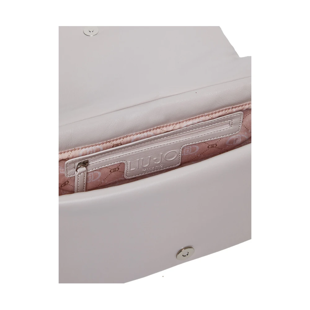 Liu Jo Beige Schoudertas met Gouden Details White Dames