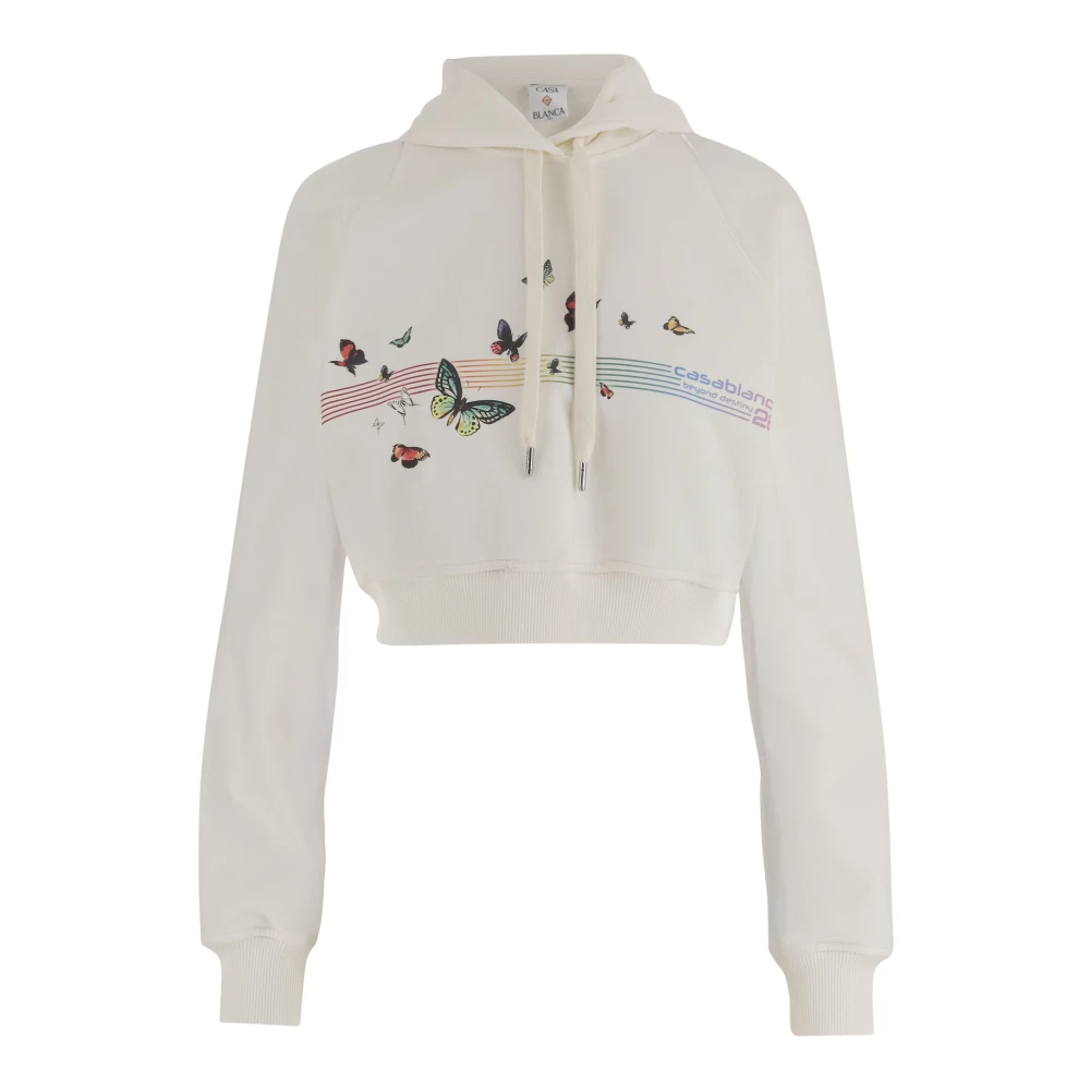 Casablanca Women's White Sweatshirt - Hoodies - S - Sweatshirts & Hoodies