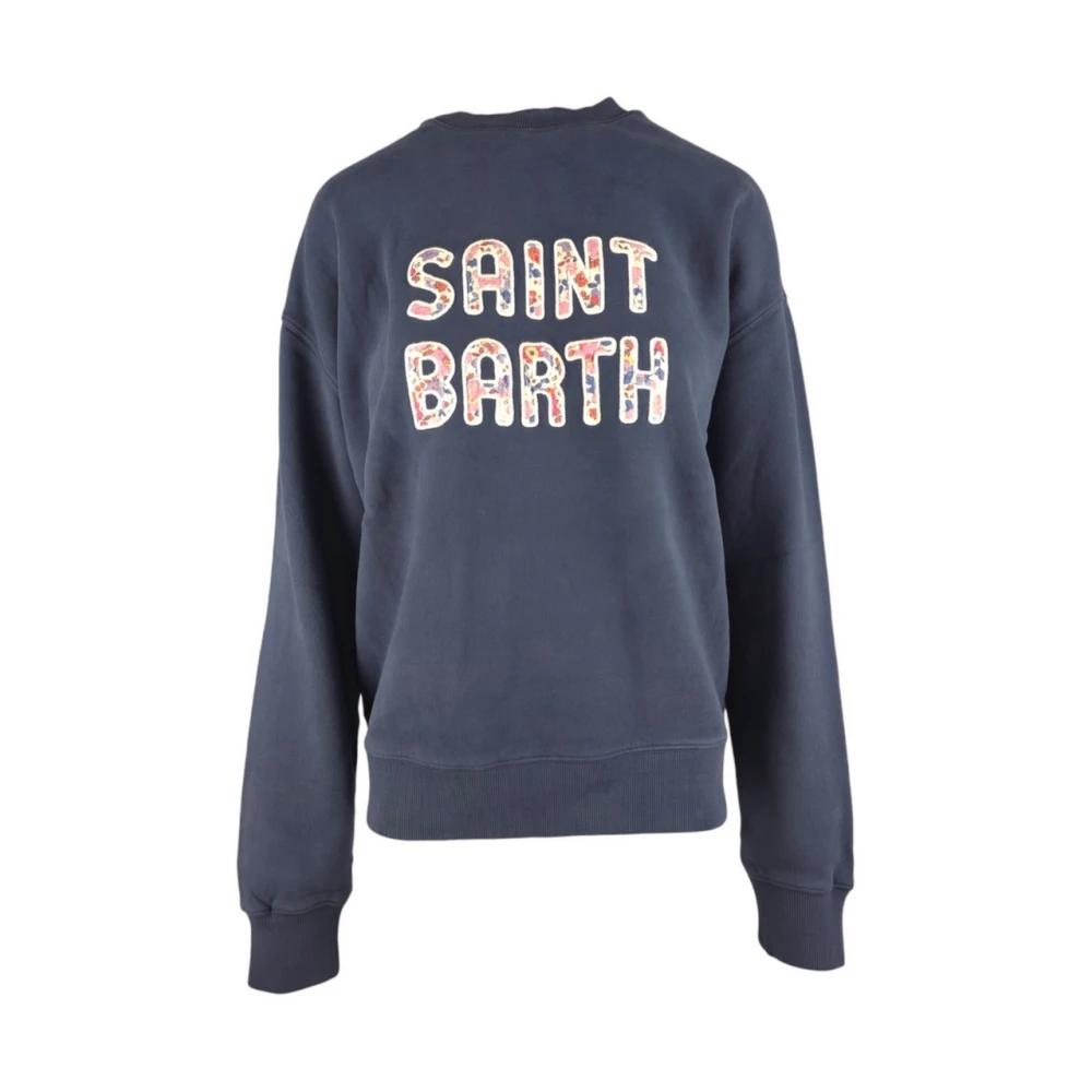 MC2 Saint Barth Blauwe Crewneck Sweater Vrouwen Blue Dames