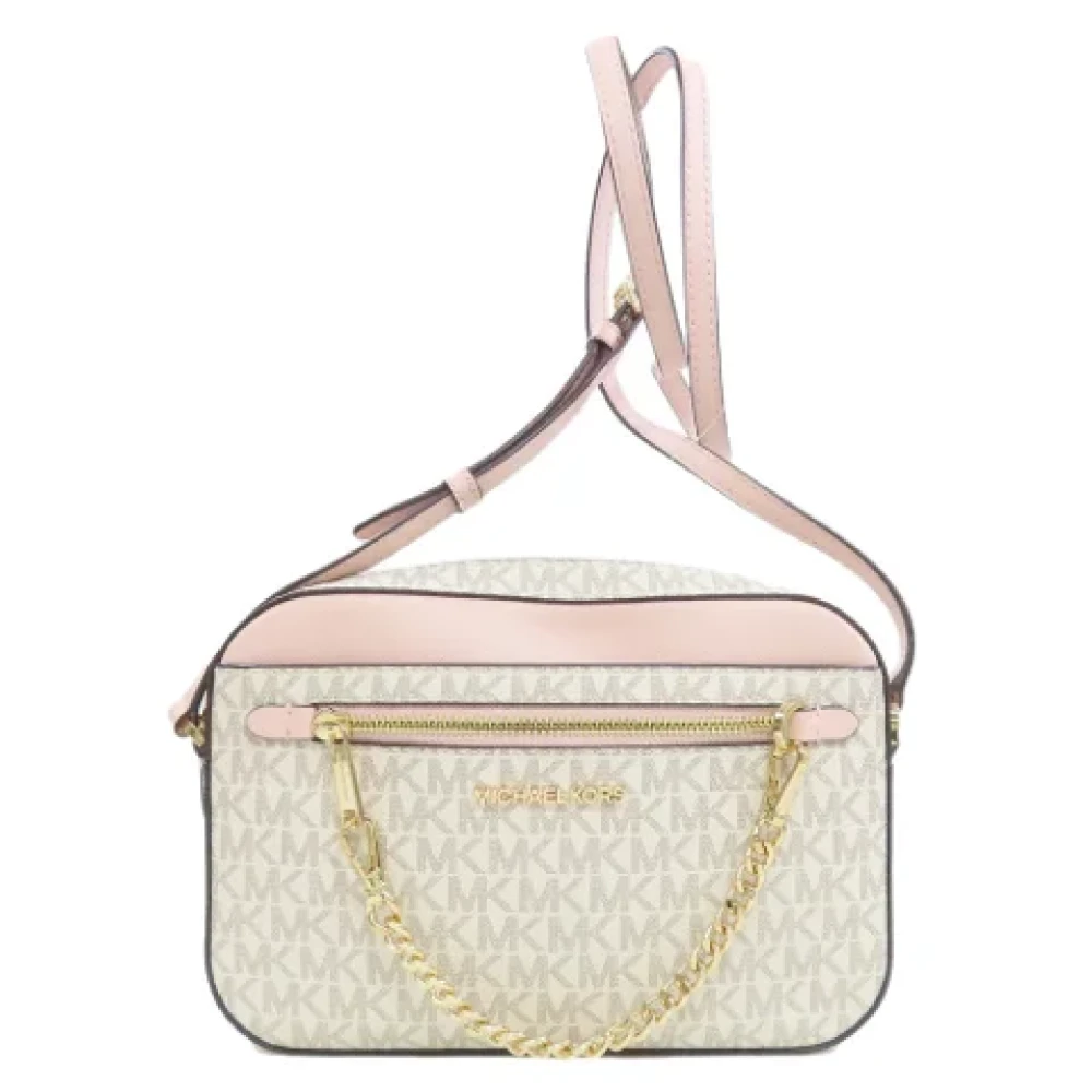 Michael Kors Pre-owned Canvas shoulder-bags Beige Dames