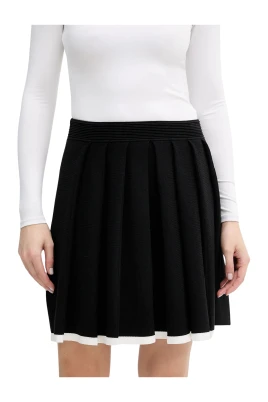 Contrast Pleated Skirt
