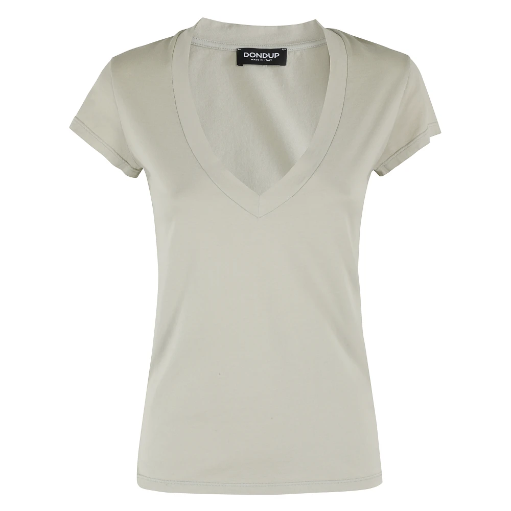 Dondup V-hals top in trendy stijl Green Dames