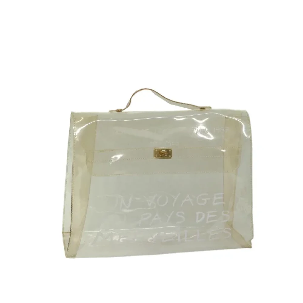 Hermès Vintage Pre-owned Canvas handbags Beige Dames