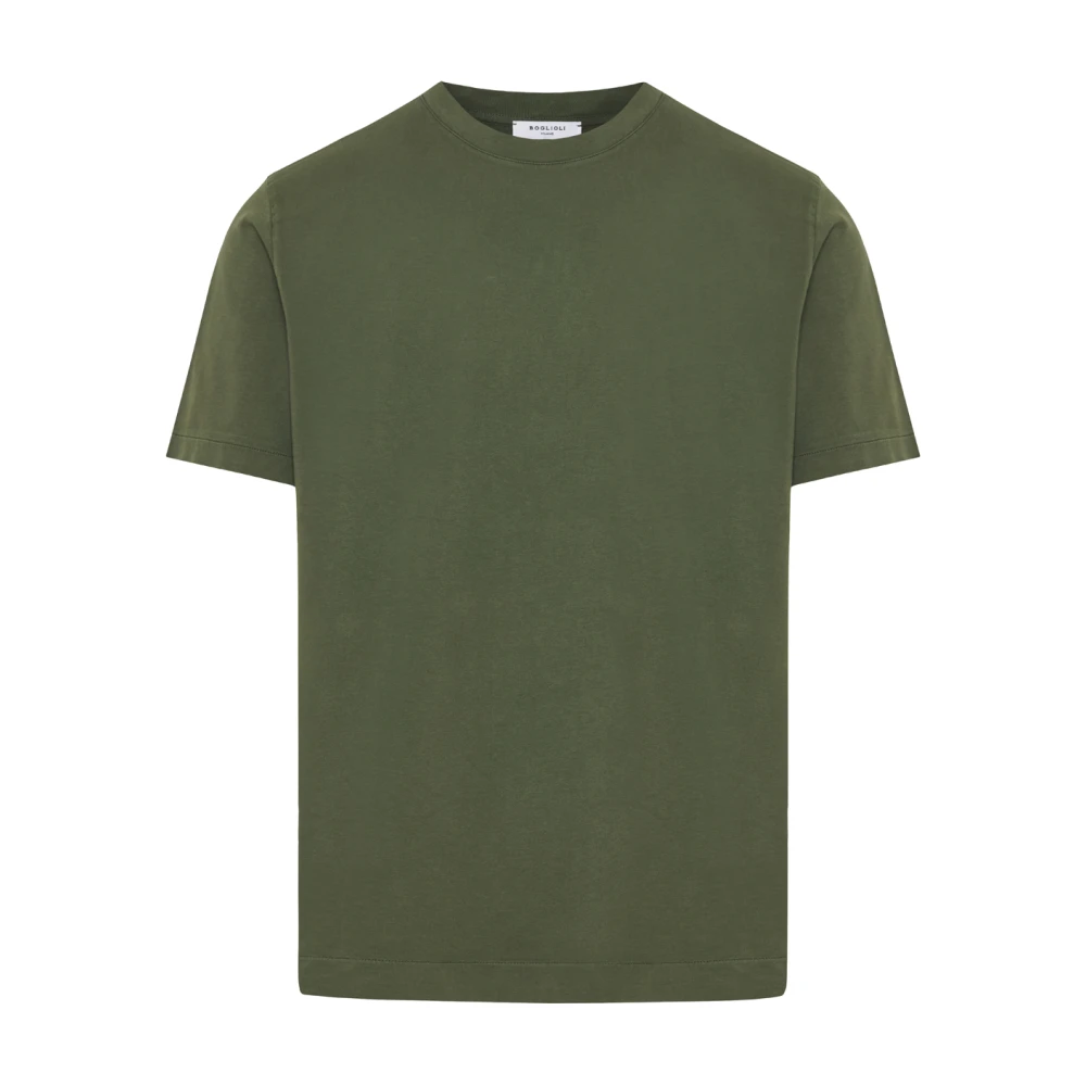 Boglioli Italiaans katoenen T-shirt Green Heren