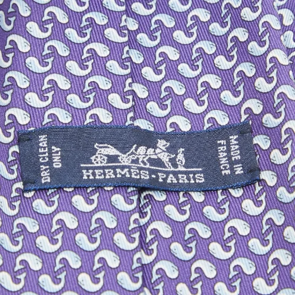 Hermès Vintage Pre-owned Silk tops Blue Dames