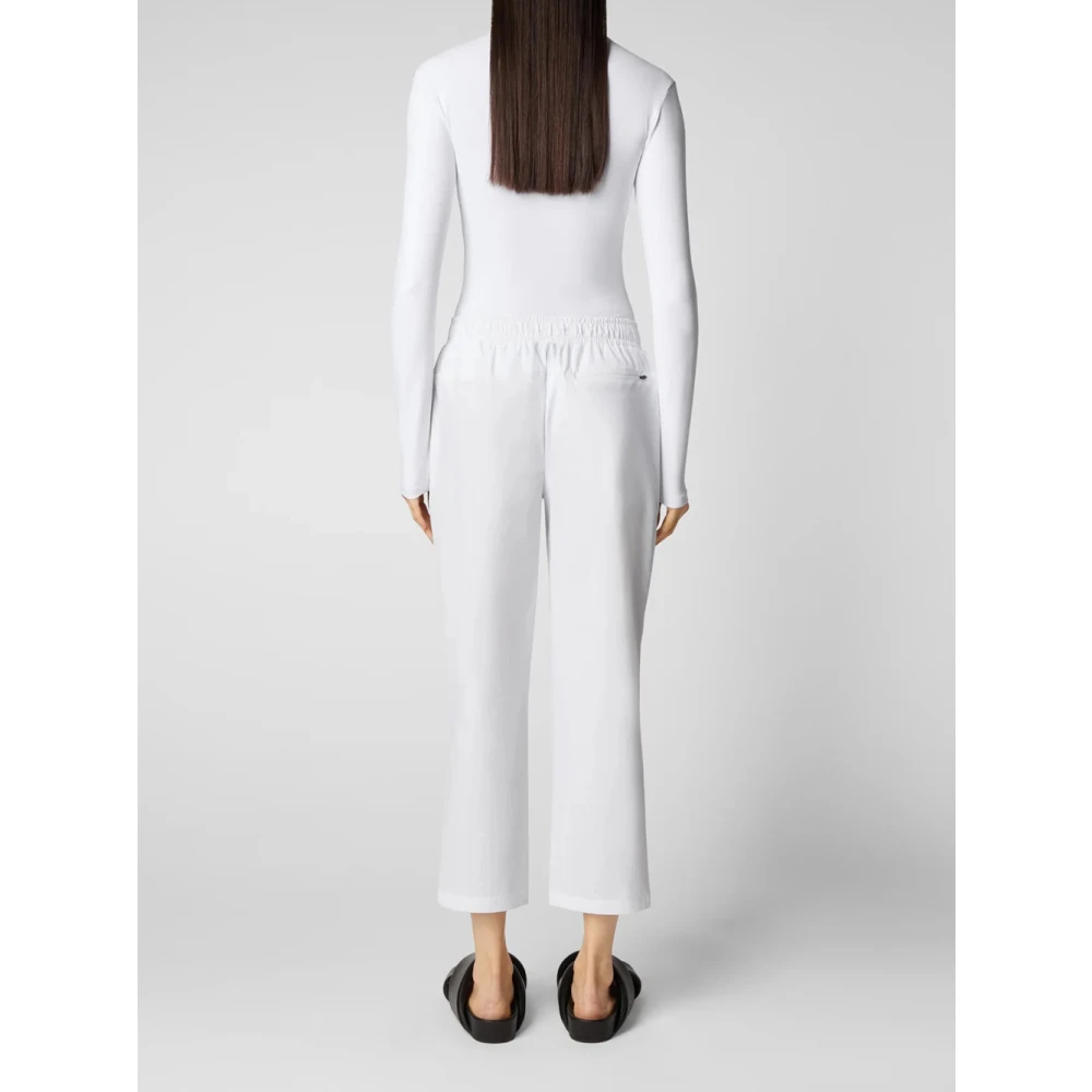 Save The Duck Cropped Trousers White Dames