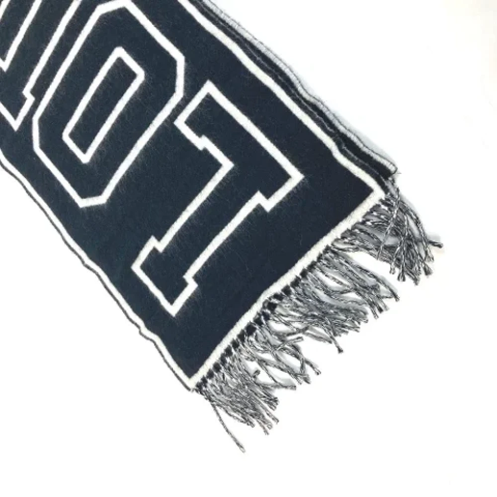 Louis Vuitton Vintage Pre-owned Cashmere scarves Black Dames