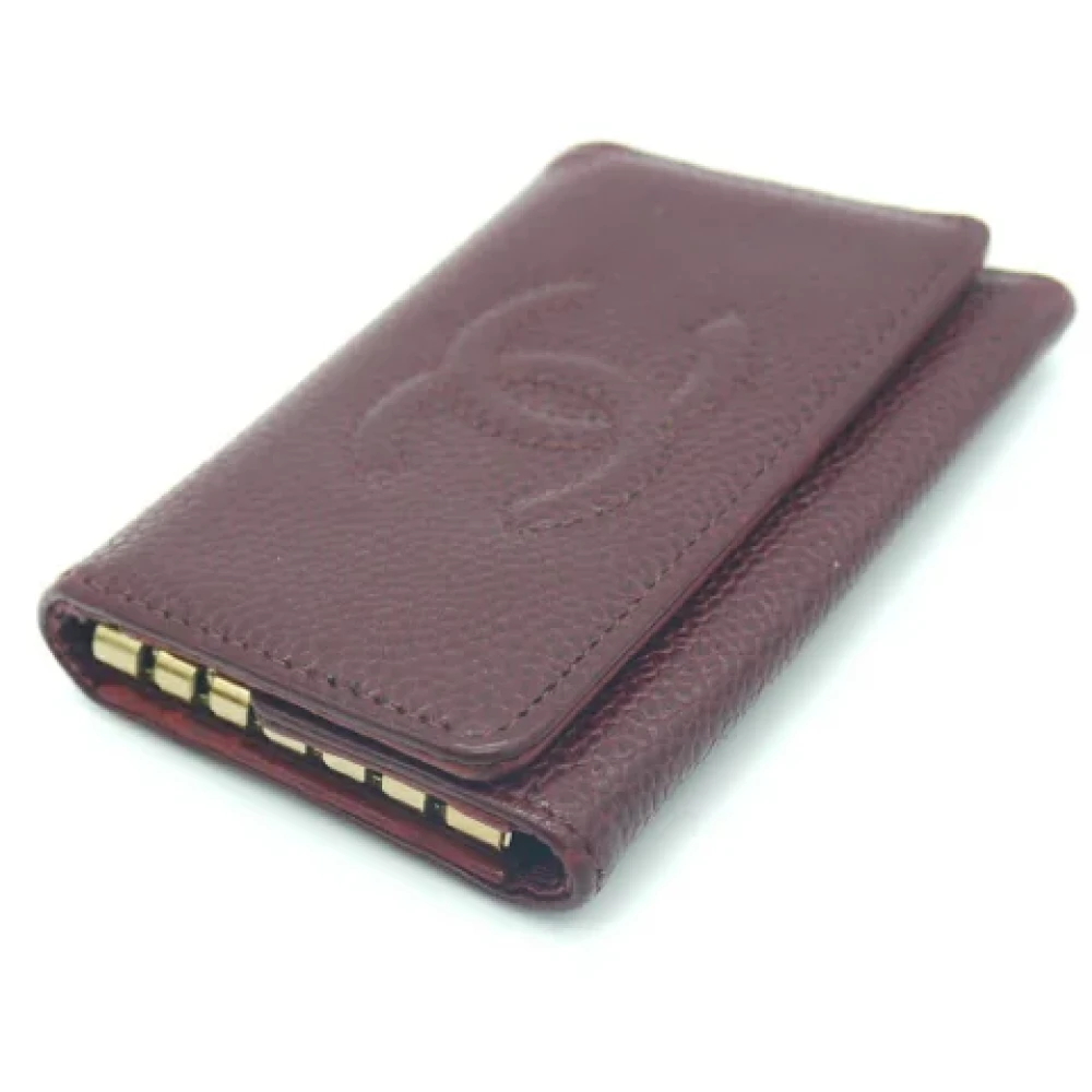 Chanel Vintage Pre-owned Leather key-holders Brown Dames