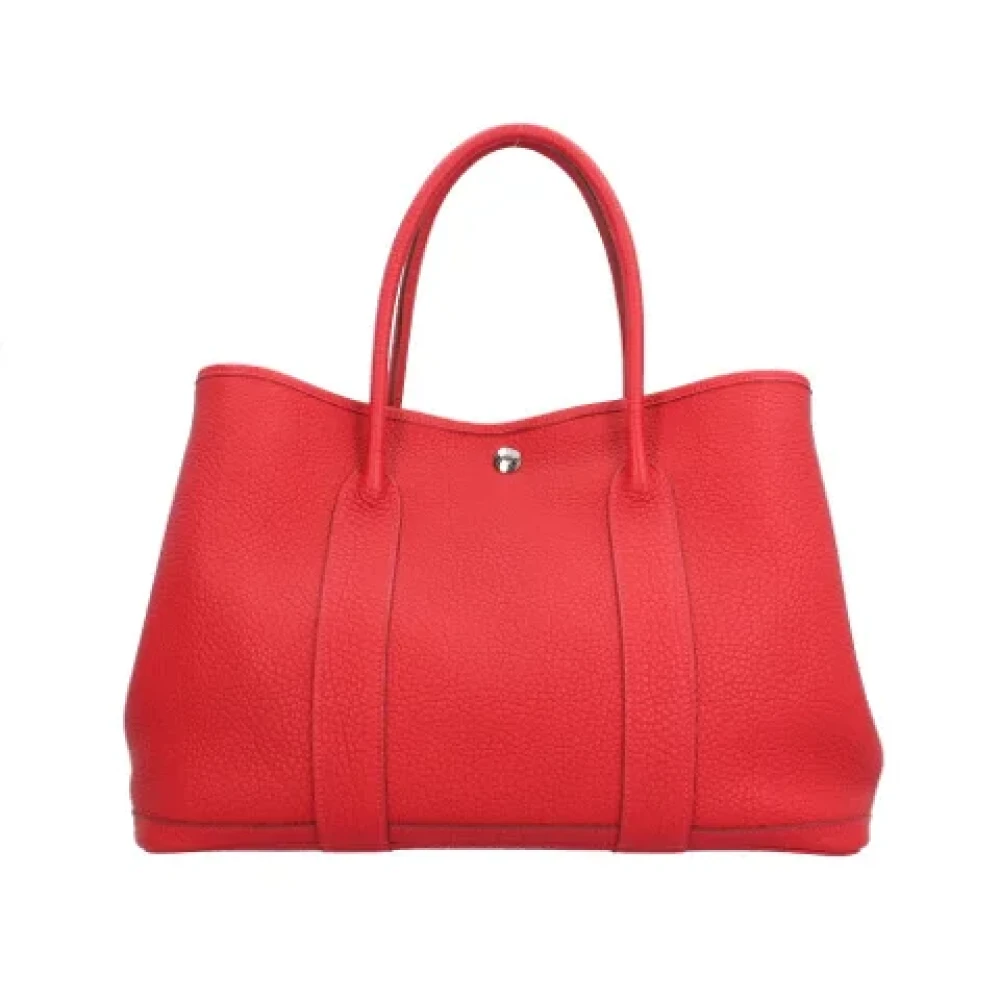 Hermès Vintage Pre-owned Leather handbags Red Dames