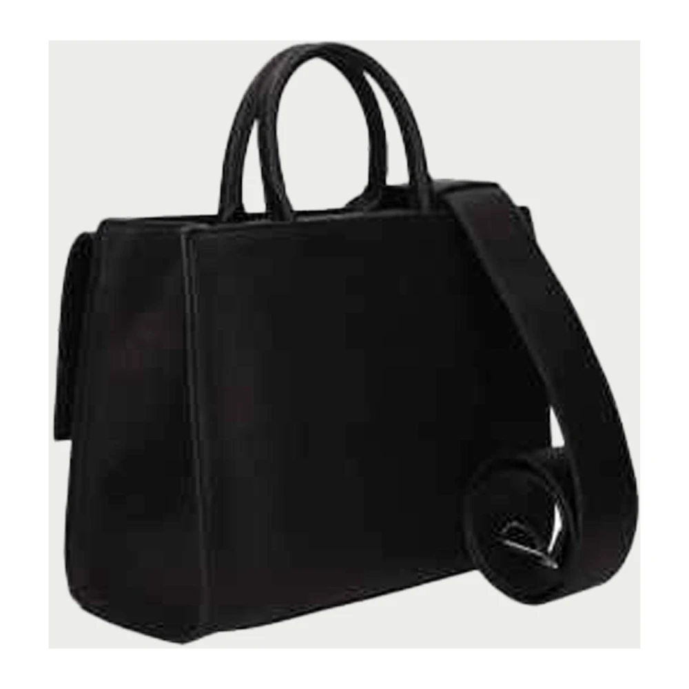 John Richmond Zwarte handtas met gouden accenten Black Dames