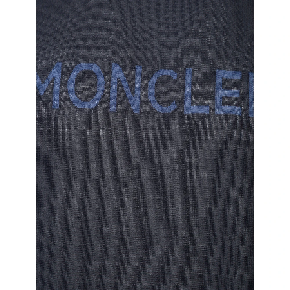 Moncler Sportieve Trui met Lange Mouwen Blue Heren