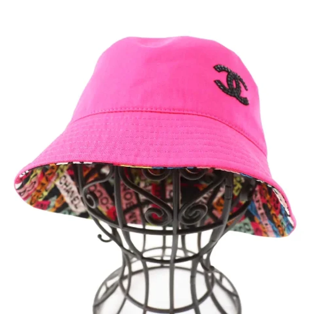 Chanel Vintage Pre-owned Cotton hats Pink Dames