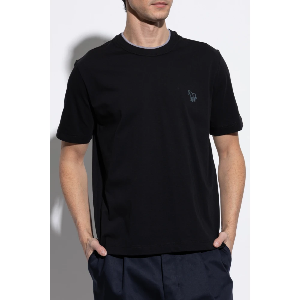 PS By Paul Smith T-shirt met logo Black Heren