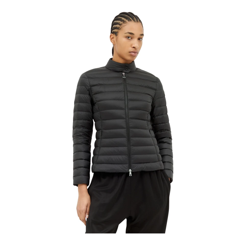 Moncler Gewatteerd Donsjack Lichtgewicht Constructie Black Dames