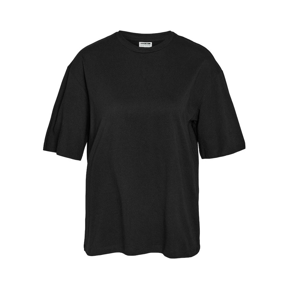 Noisy May Hart Print Zwart T-Shirt Black Dames