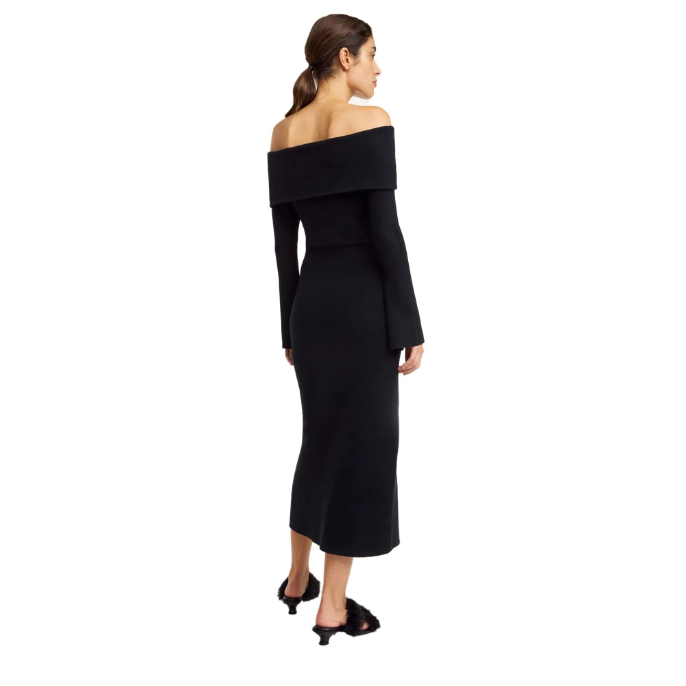 By Malene Birger Minimalistische Midi Jurk By Herenne Birger Black Dames