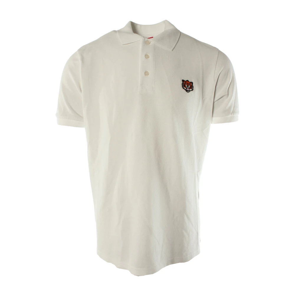 Kenzo Men's White Cotton Polo Shirt