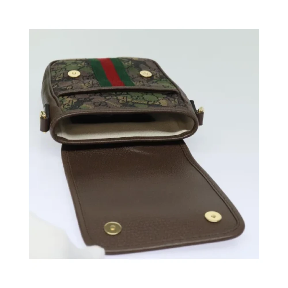 Gucci Vintage Pre-owned Canvas gucci-bags Green Dames