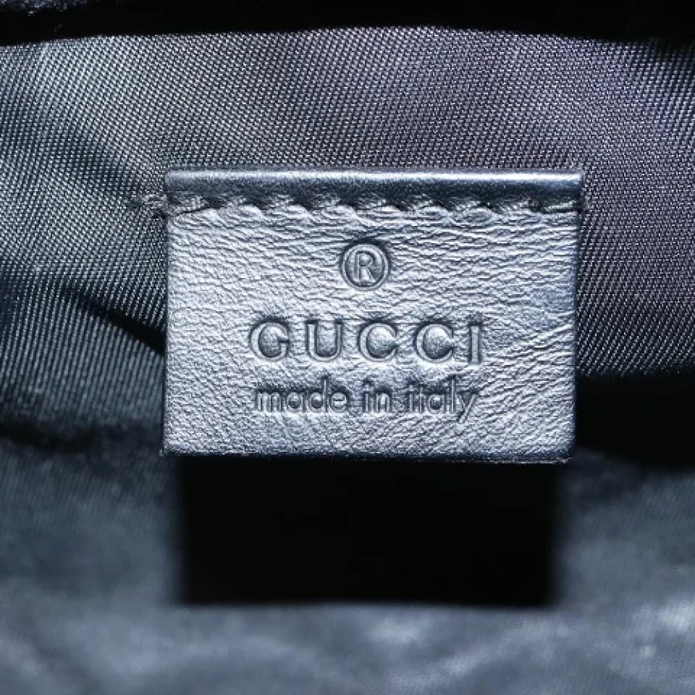 Gucci Vintage Pre-owned Canvas pouches Black Dames