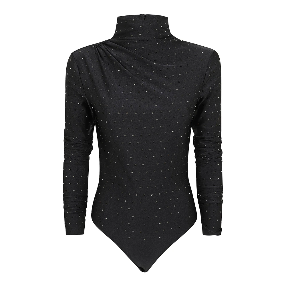 Andamane Kristal Open Rug Bodysuit Black Dames