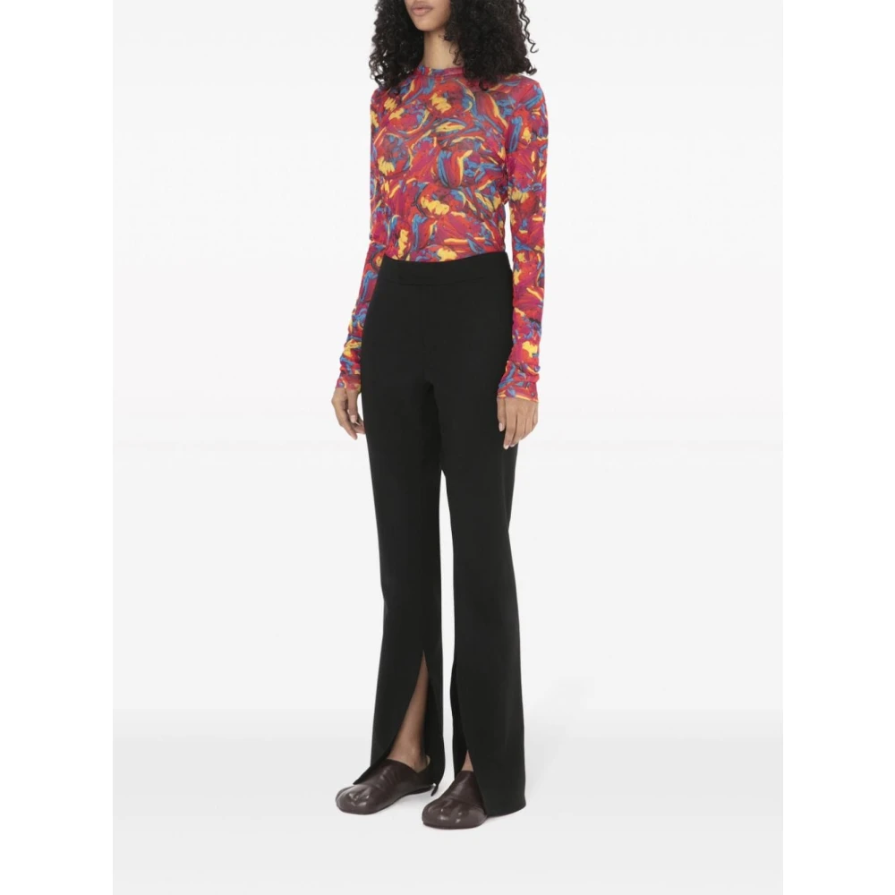 JW Anderson Zwarte Elastische Taillebroek Black Dames