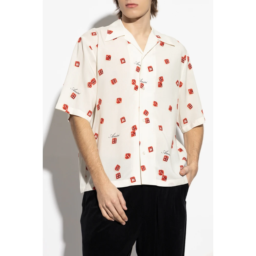 Amiri Overhemd met decoratief print Beige Heren