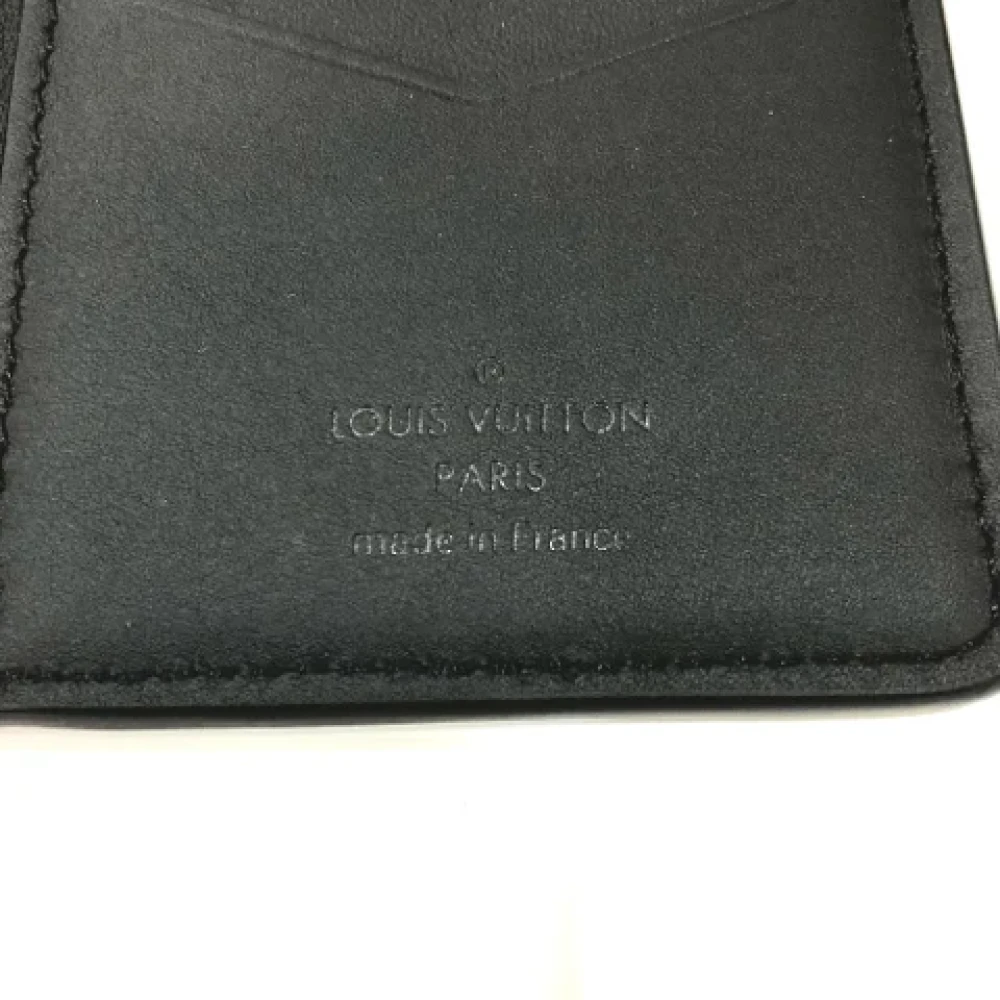 Louis Vuitton Vintage Pre-owned Leather wallets Black Heren