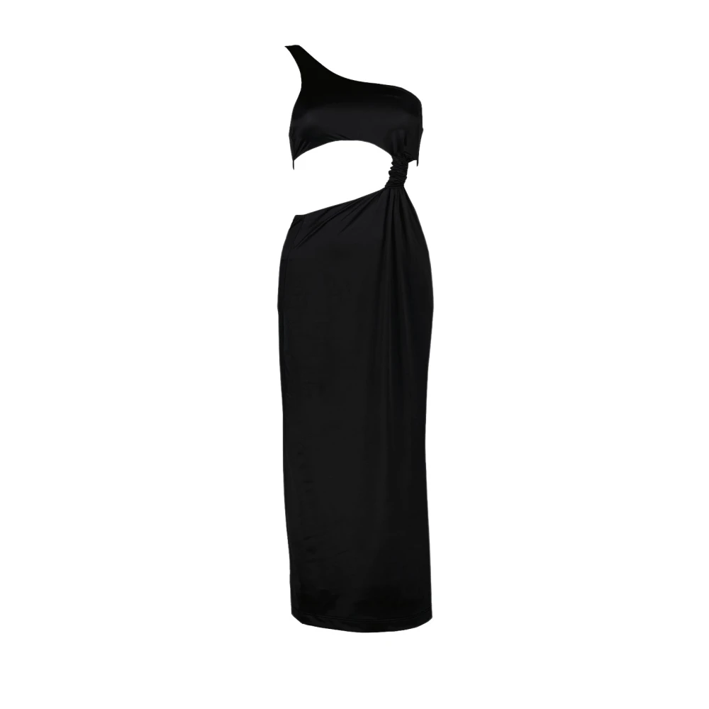 Versace Enaxlad strandklänning Black, Dam