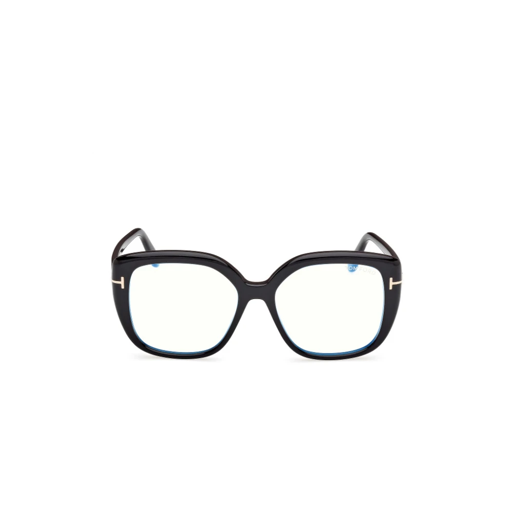 Tom Ford Stijlvolle Vierkante Zwarte Bril Black Unisex