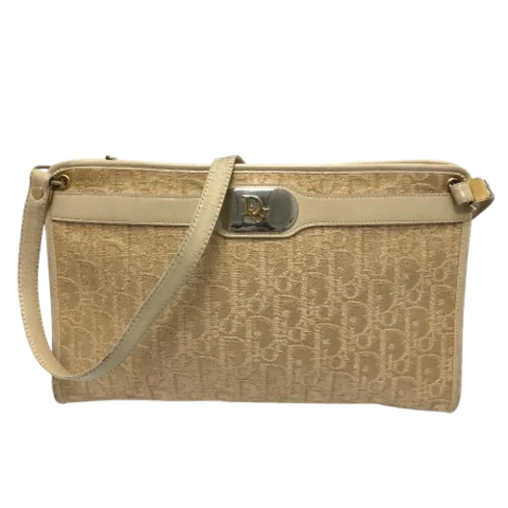 Dior Vintage Pre-owned Fabric dior-bags Beige Dames