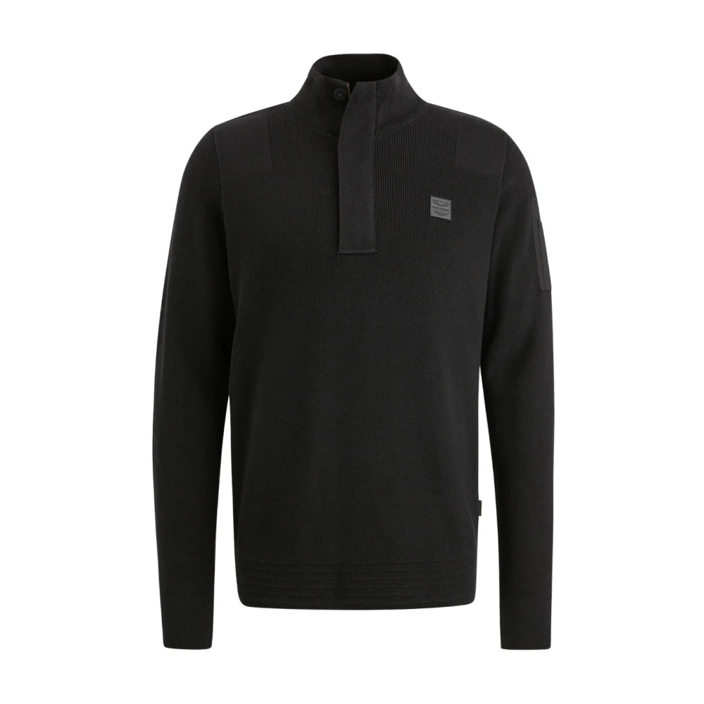 PME Legend Half Zip Gebreide Coltrui Black Heren