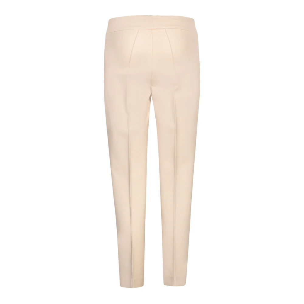 Blanca Vita Witte hoge taille trompetbroek Beige Dames