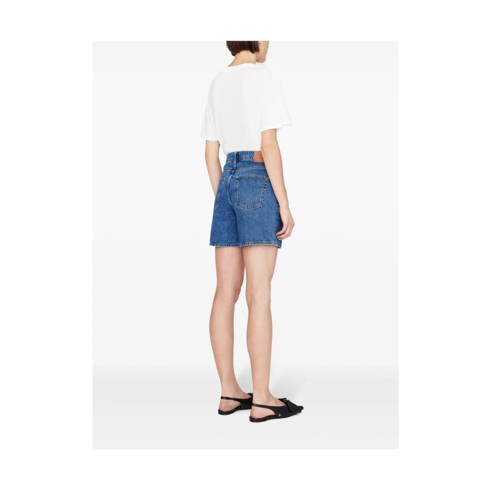 Anine Bing Indigo Denim Straight Leg Jeans Blue Dames
