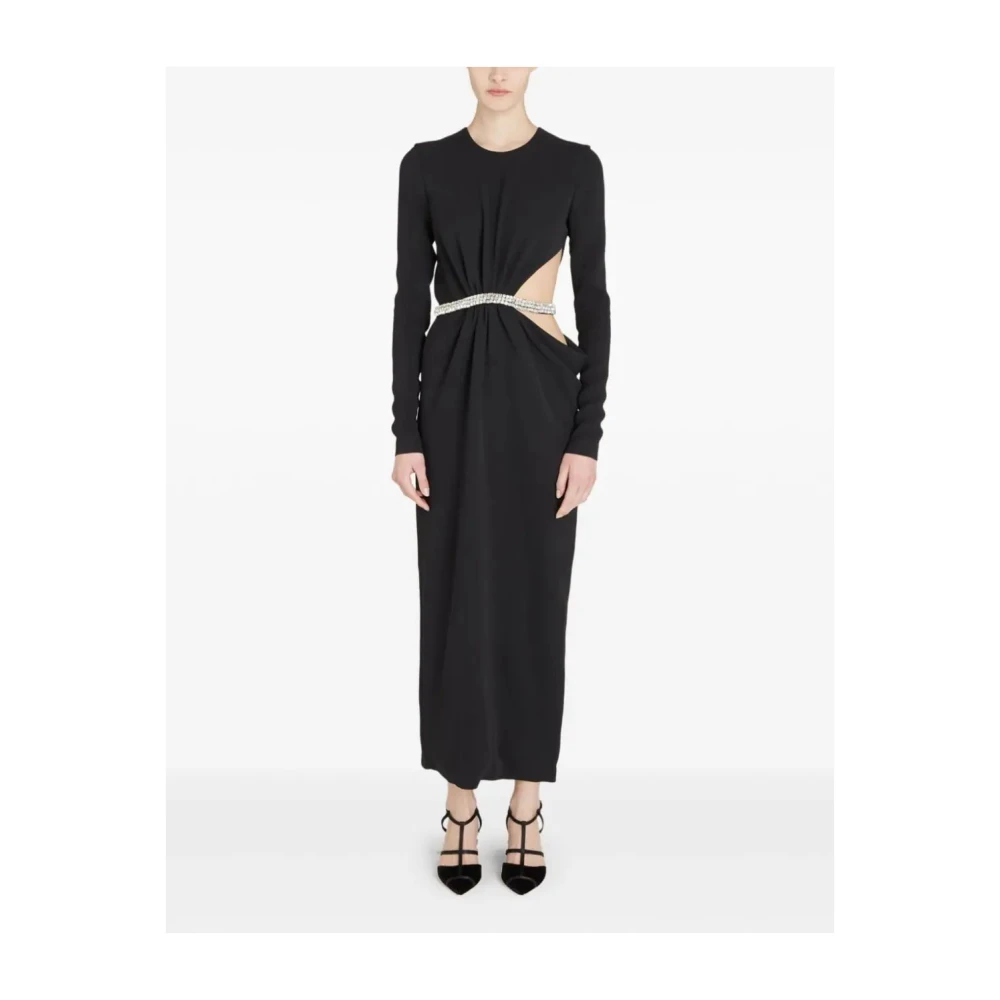Giambattista Valli Zwarte Jurk 110 cm Lengte Black Dames
