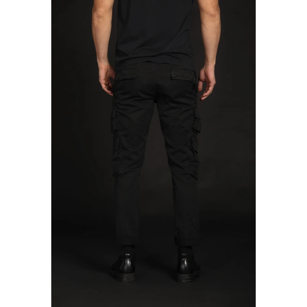 Mason's Caracas Cargo Broek Regular Fit Black Heren